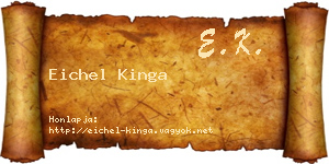 Eichel Kinga névjegykártya