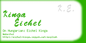 kinga eichel business card